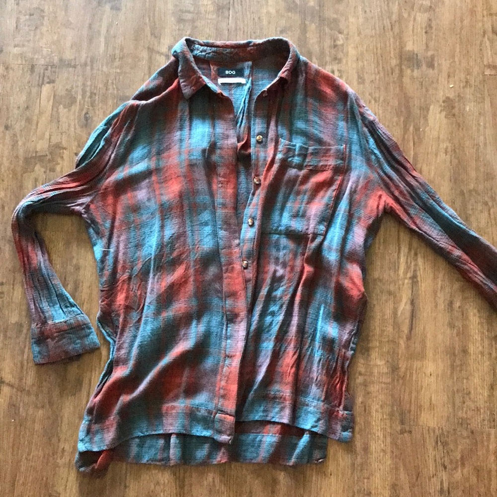 oversized button up tunic
